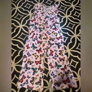 Old Navy XXL Romper Jumper One Piece Pants Butterfly Print